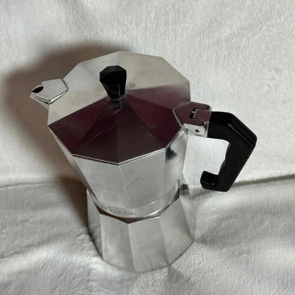 Primula 6 Cup HEAVY WEIGHT Aluminum Espresso Maker, Moka Pot Italian/Cuban/Greca